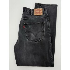Vintage Levis 550 Jeans‎ Mens 38x34 Black Relaxed Fit Fade American Denim Pants
